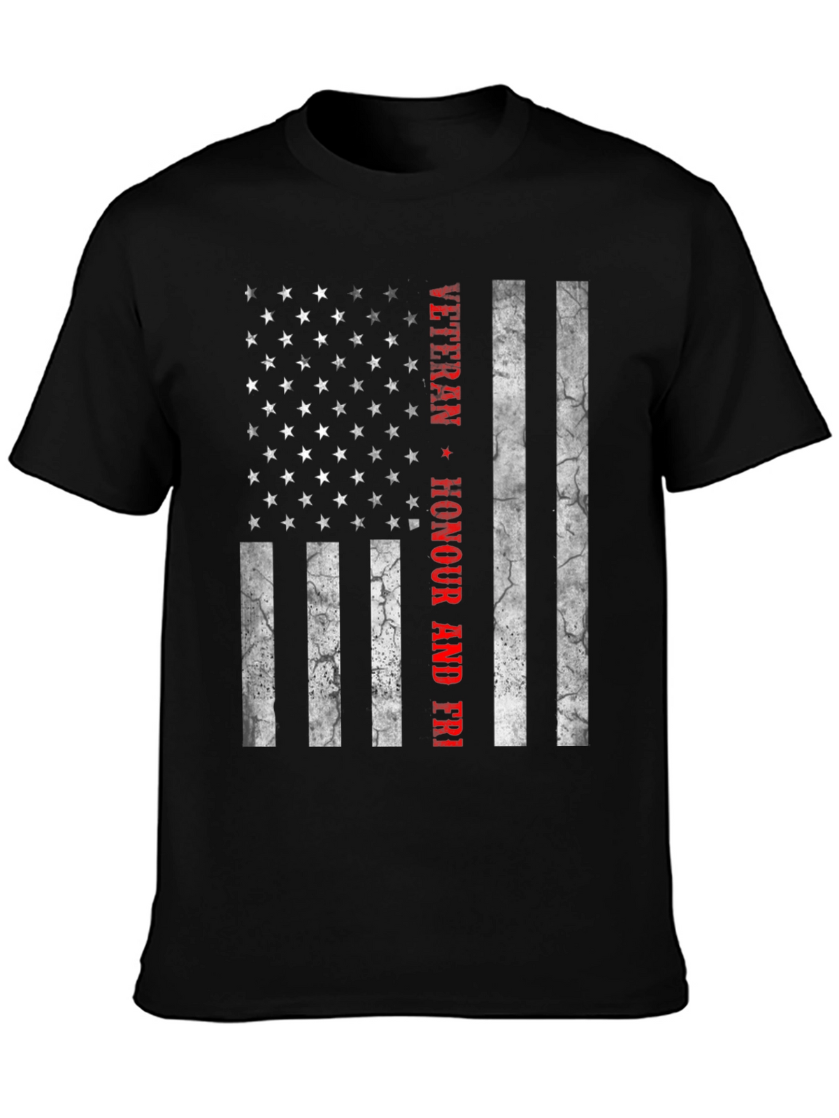 Veteran Honour & Freedom American Flag T-Shirt