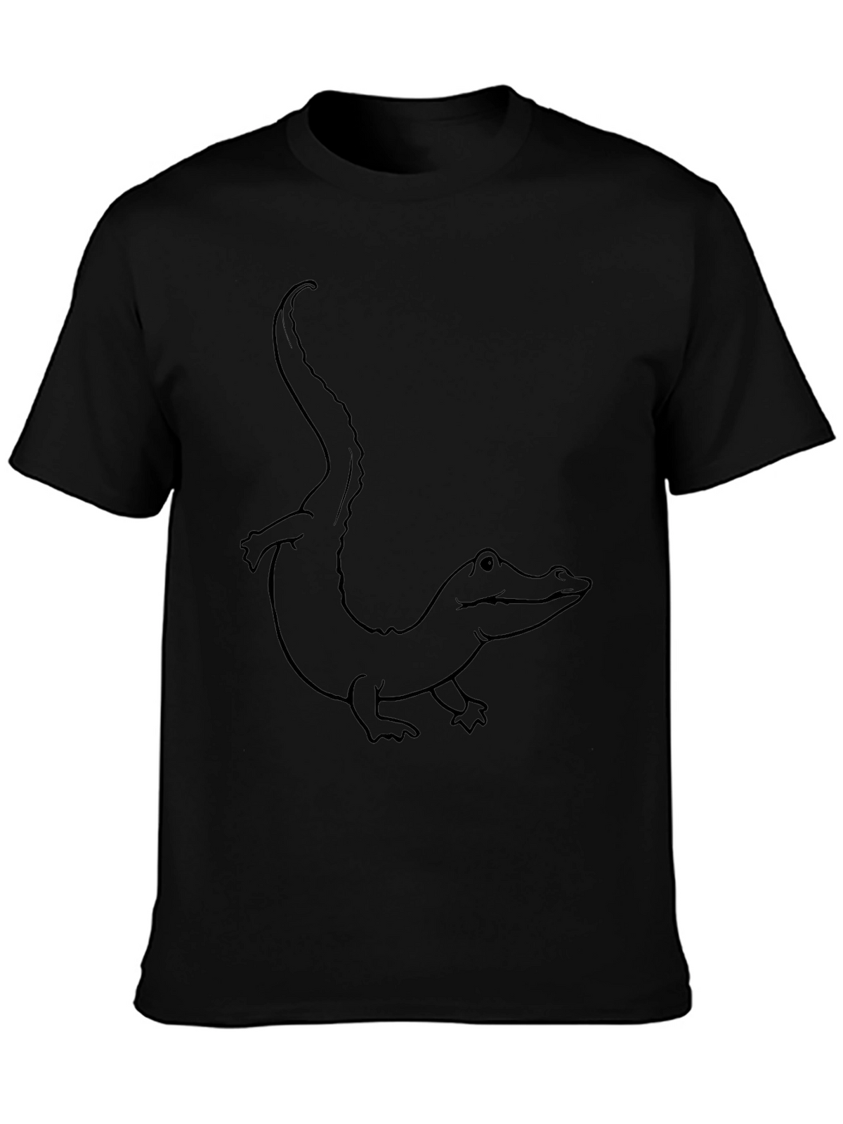 Alligator Graphic Tee - Mens Black T-Shirt