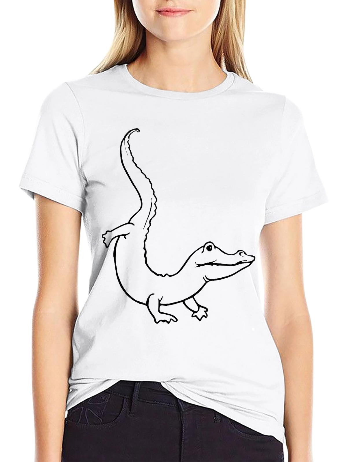 Alligator Graphic Tee - Mens Black T-Shirt