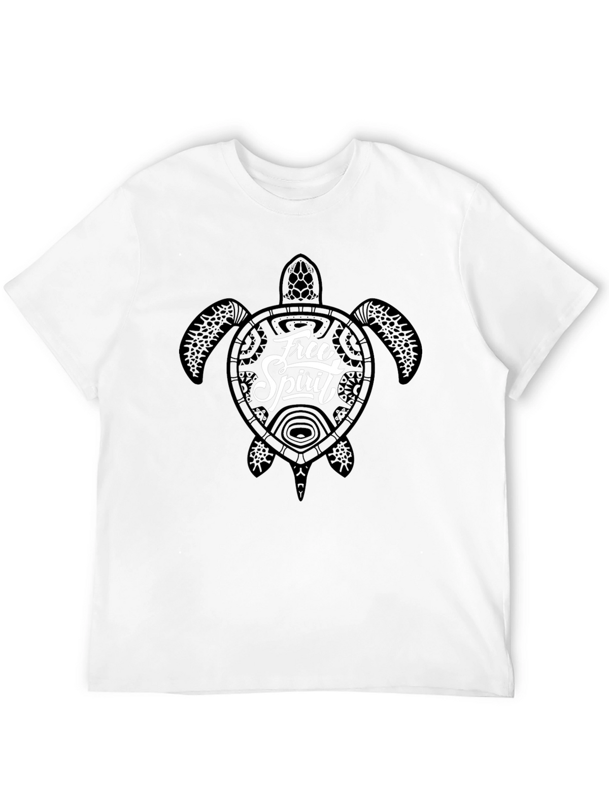 Free Spirit Turtle Graphic T-Shirt - Black