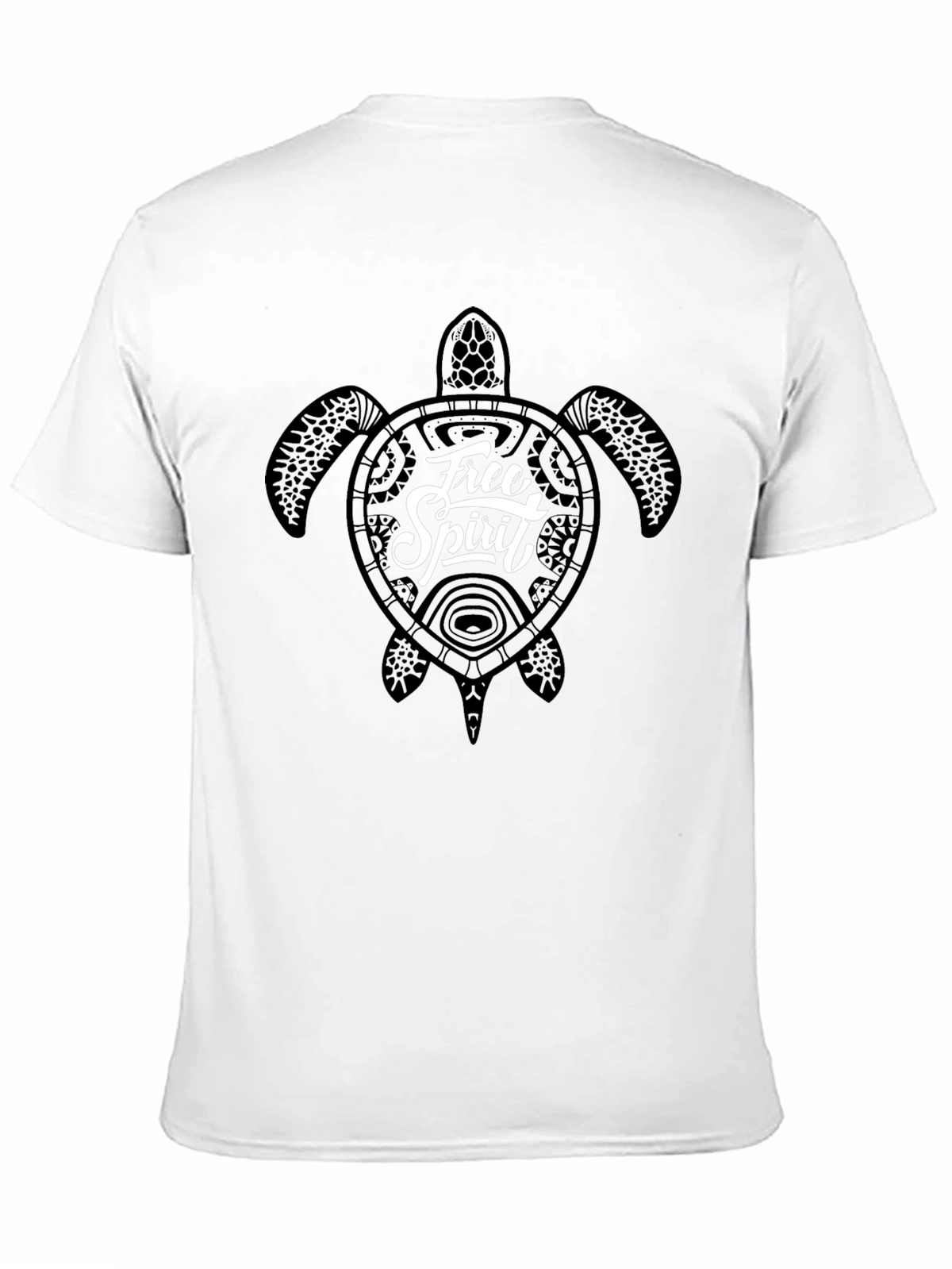 Free Spirit Turtle Graphic T-Shirt - Black