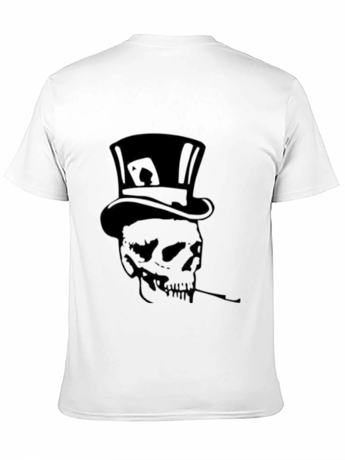 Skull Top Hat T-Shirt - Smoker Ace of Spades