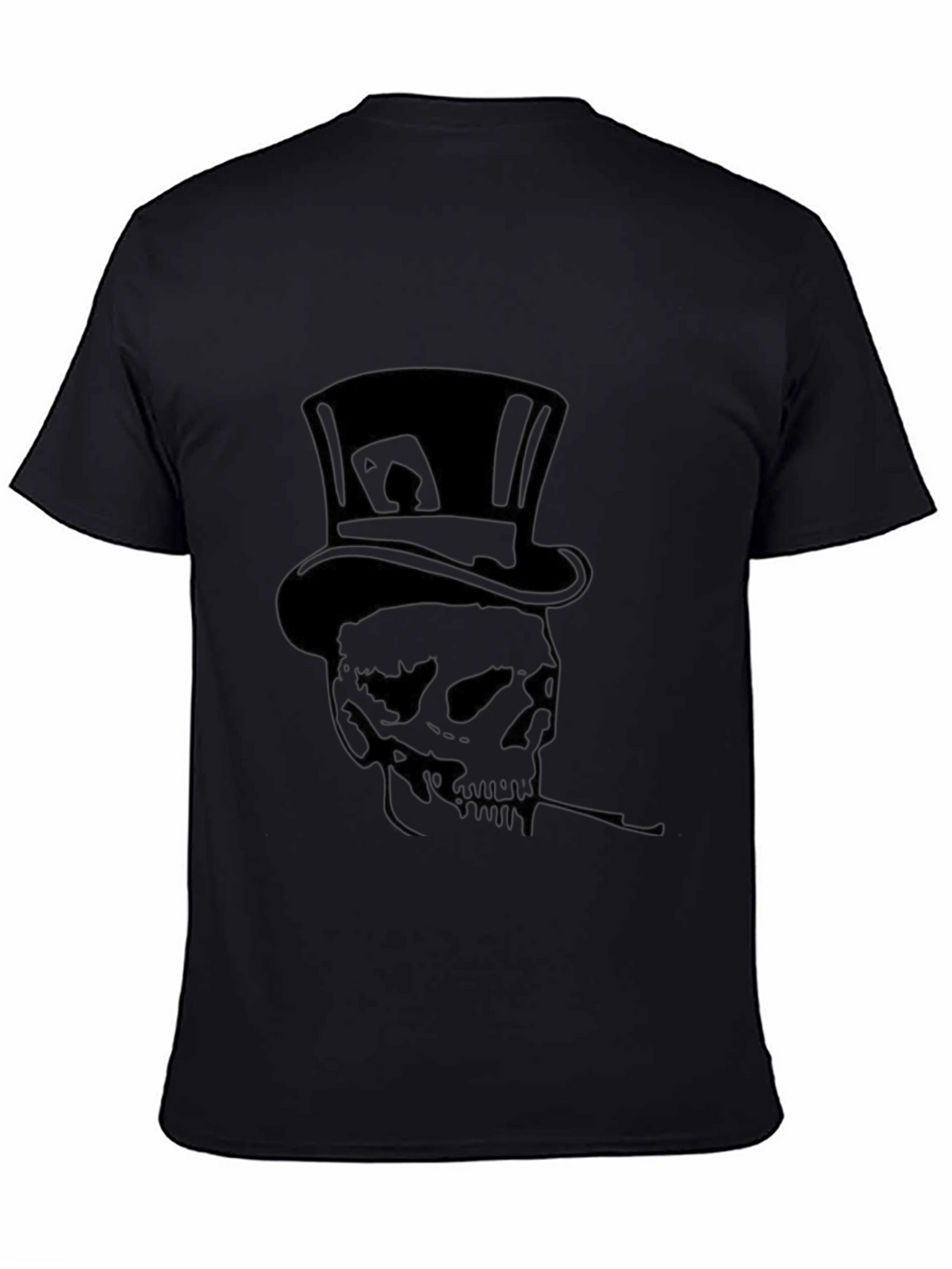 Skull Top Hat T-Shirt - Smoker Ace of Spades
