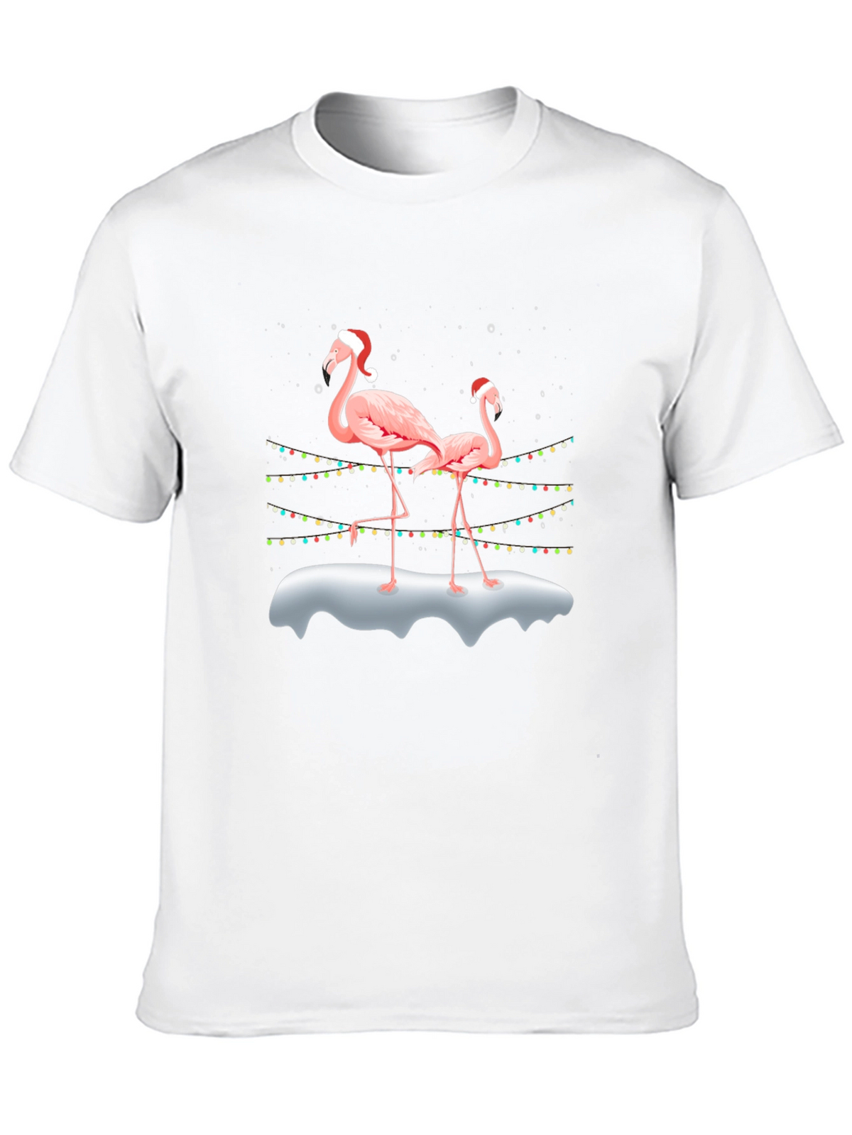 Flamingo Christmas Tee - Holiday Style