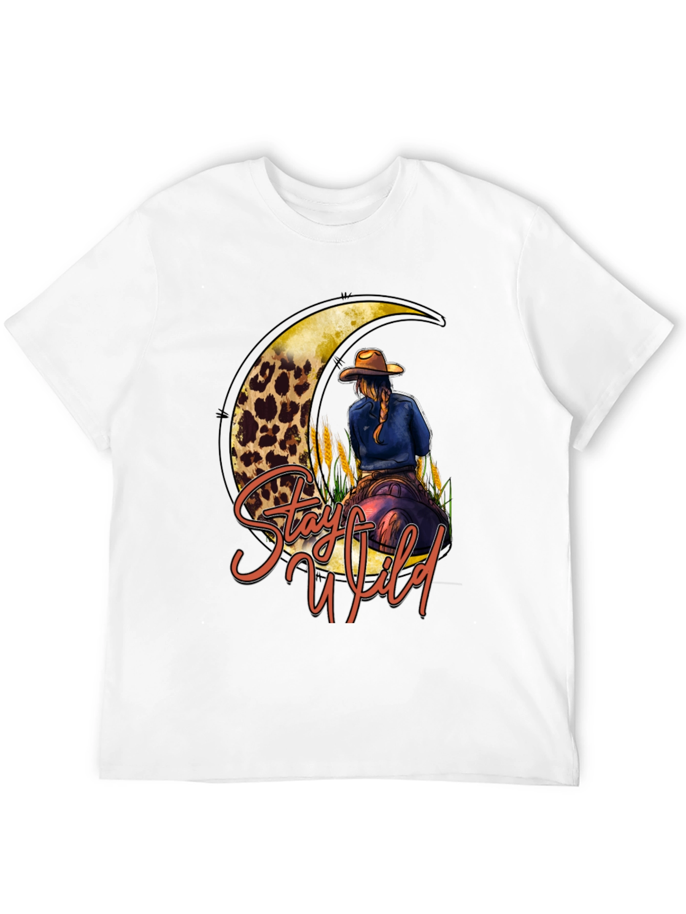 Stay Wild Cowgirl Moon Graphic Tee