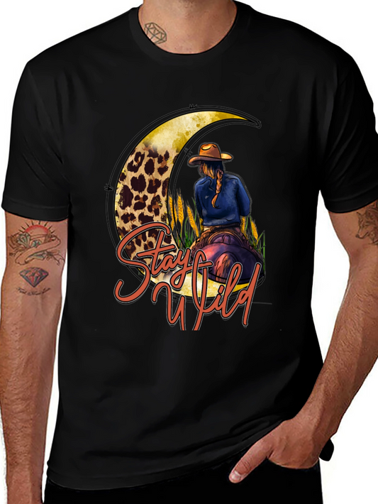 Stay Wild Cowgirl Moon Graphic Tee