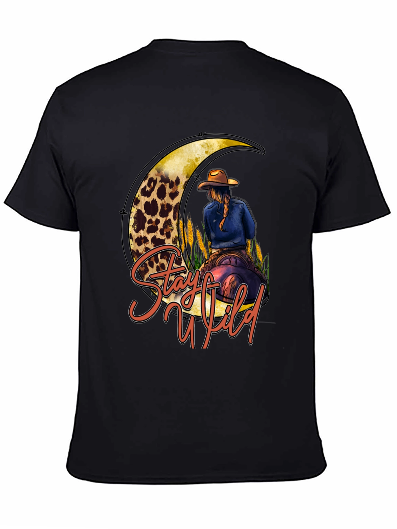 Stay Wild Cowgirl Moon Graphic Tee