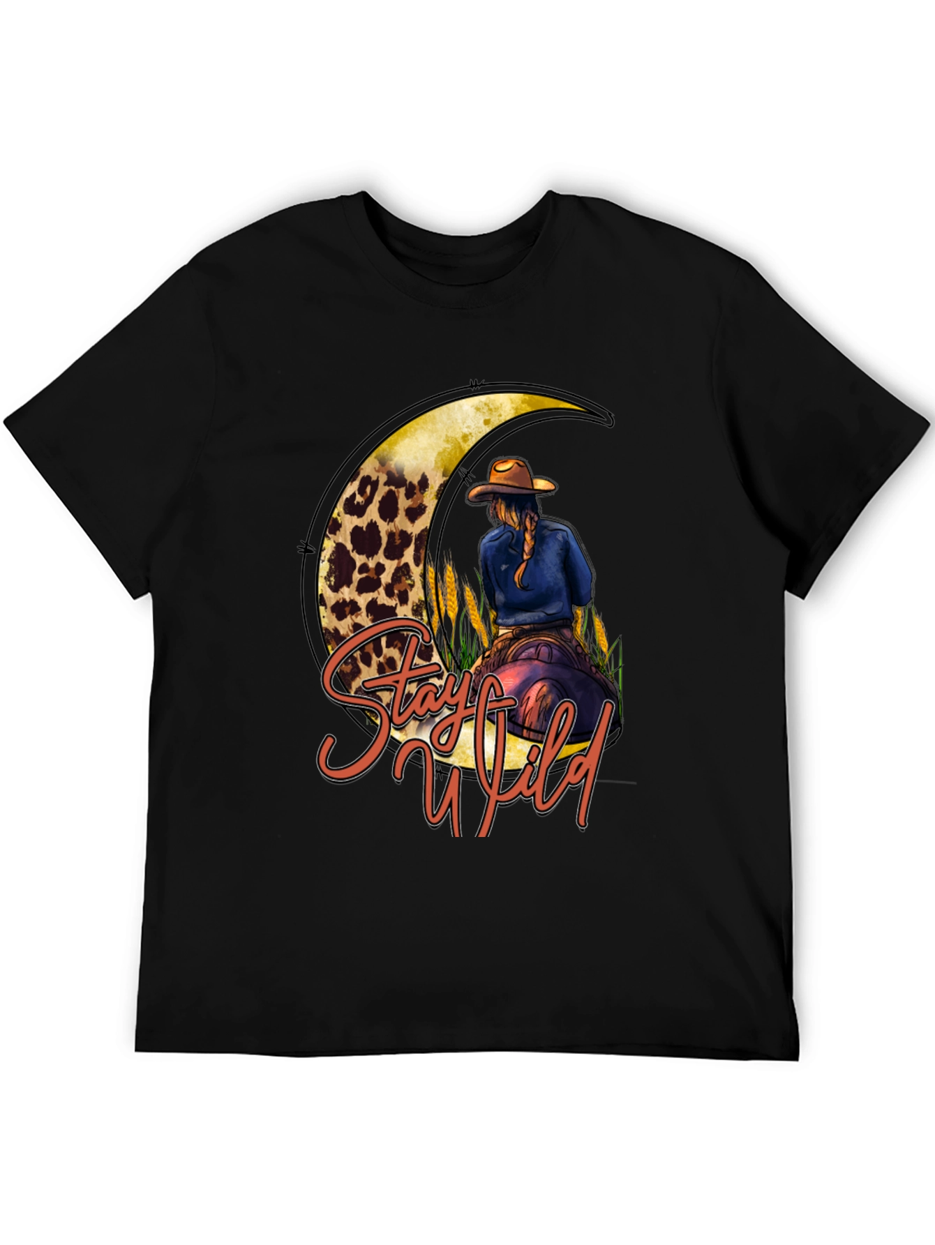 Stay Wild Cowgirl Moon Graphic Tee
