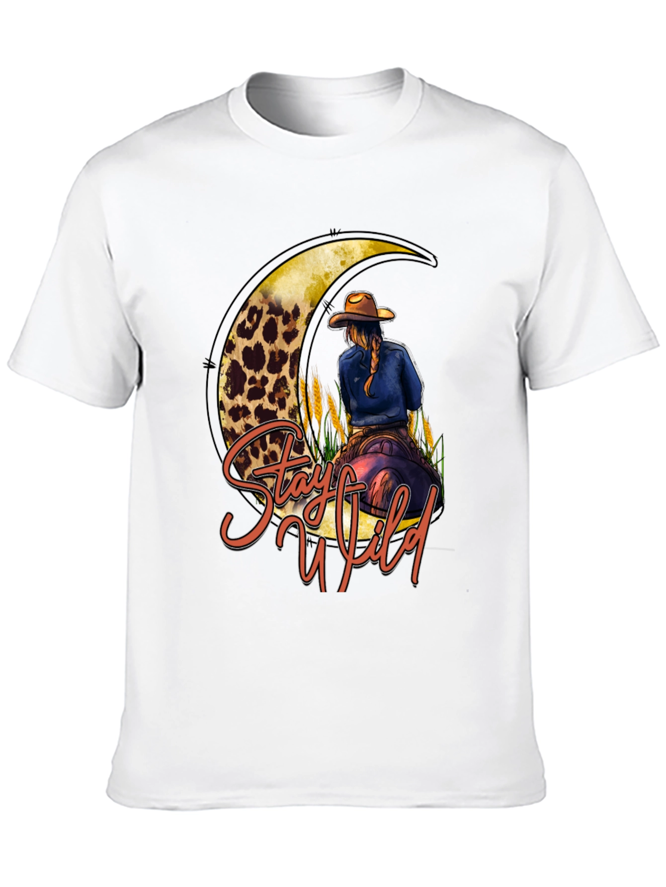 Stay Wild Cowgirl Moon Graphic Tee