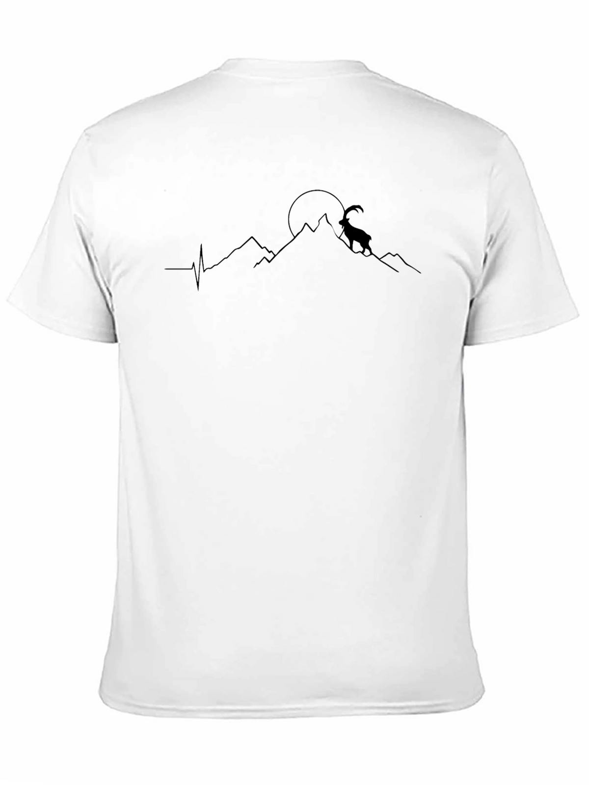 Mountain Goat Graphic T-Shirt - Black