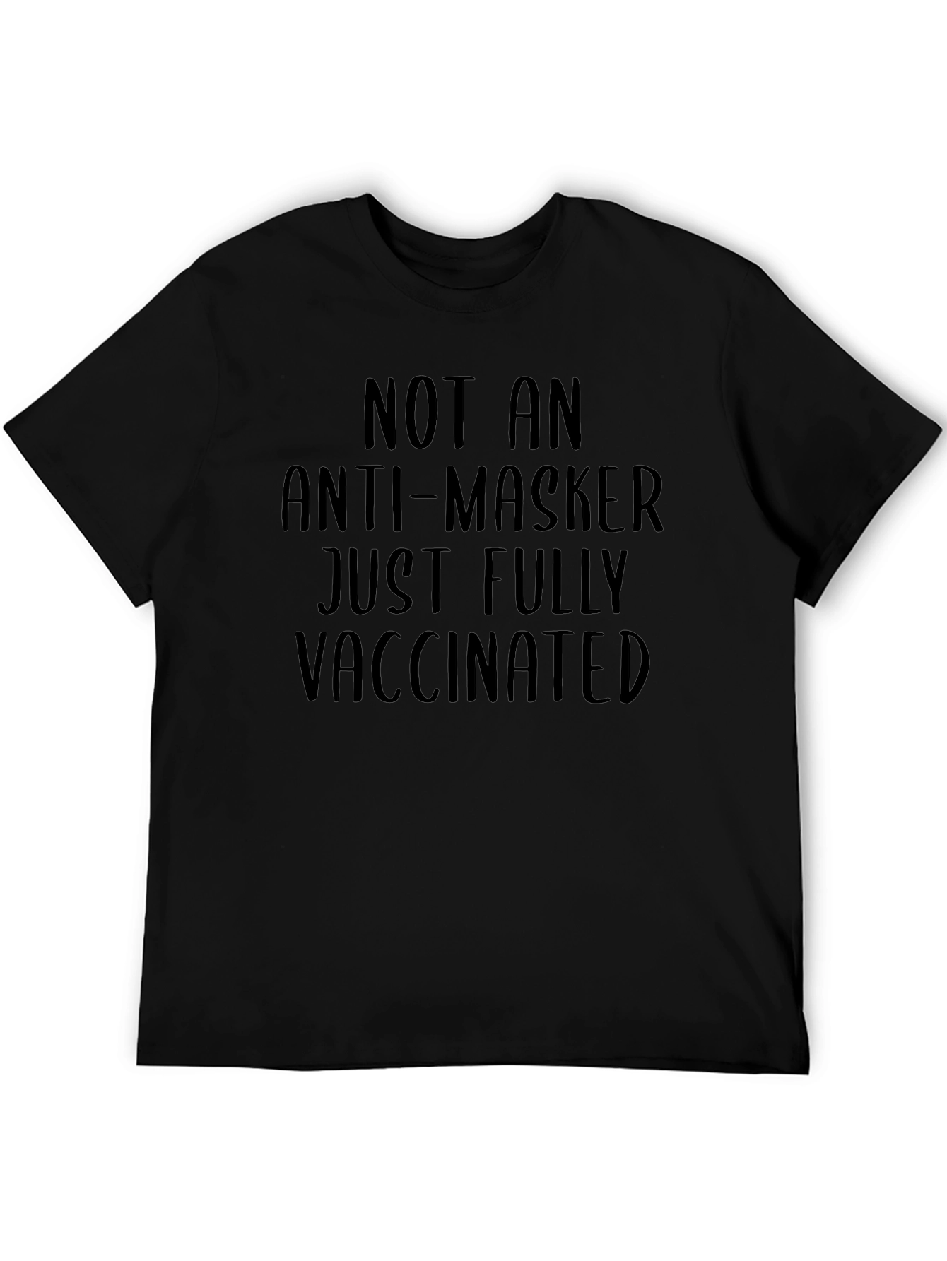 Vaccinated Black Graphic Tee
