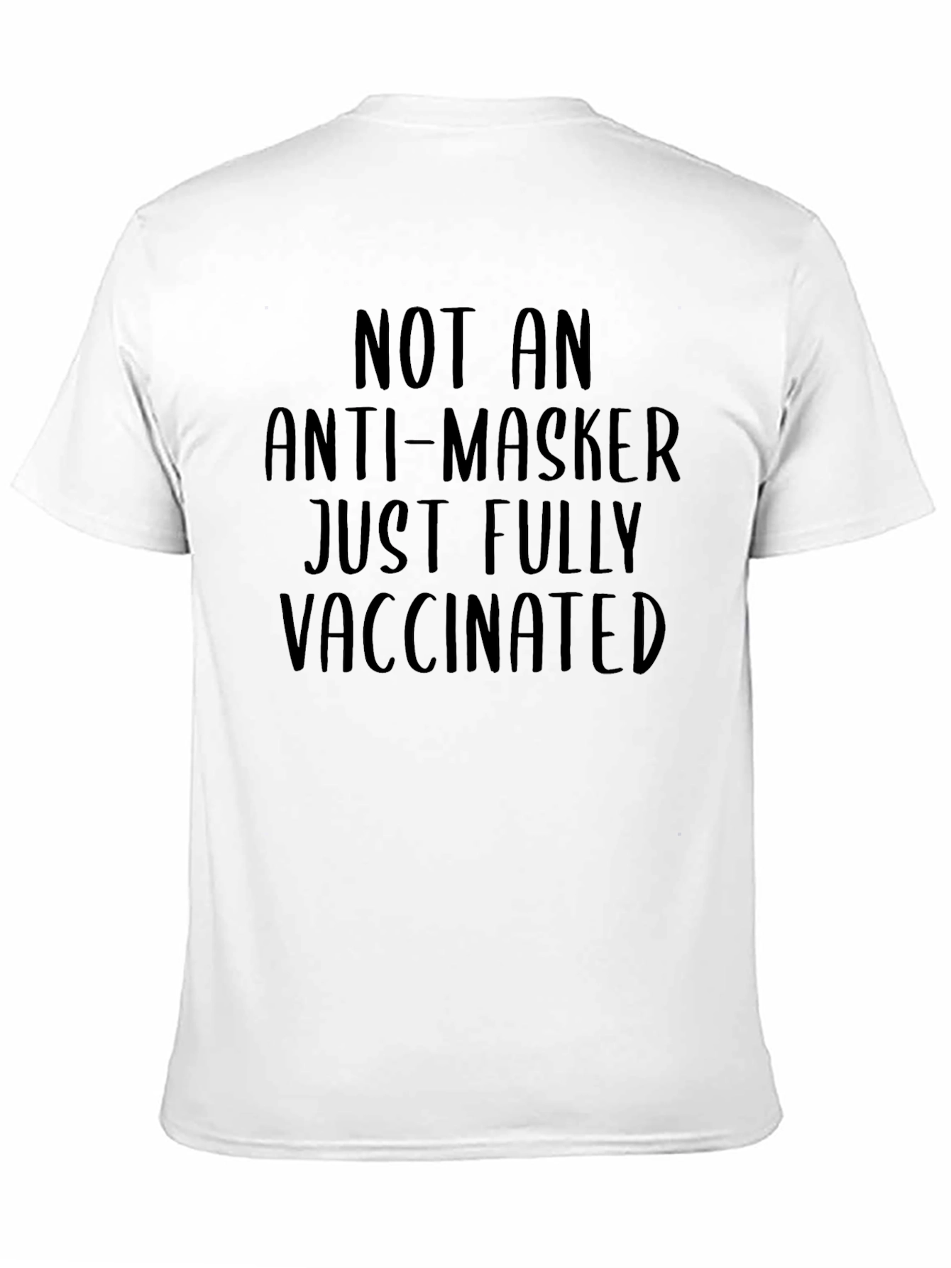 Vaccinated Black Graphic Tee