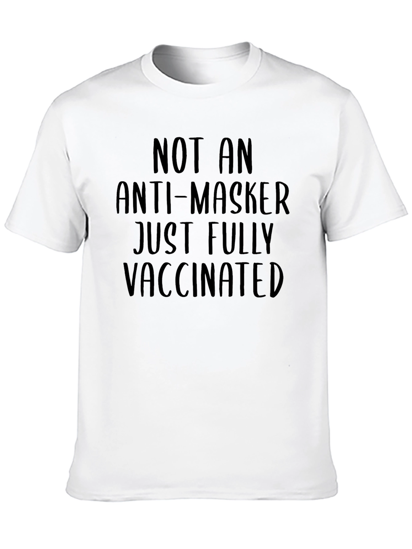 Vaccinated Black Graphic Tee