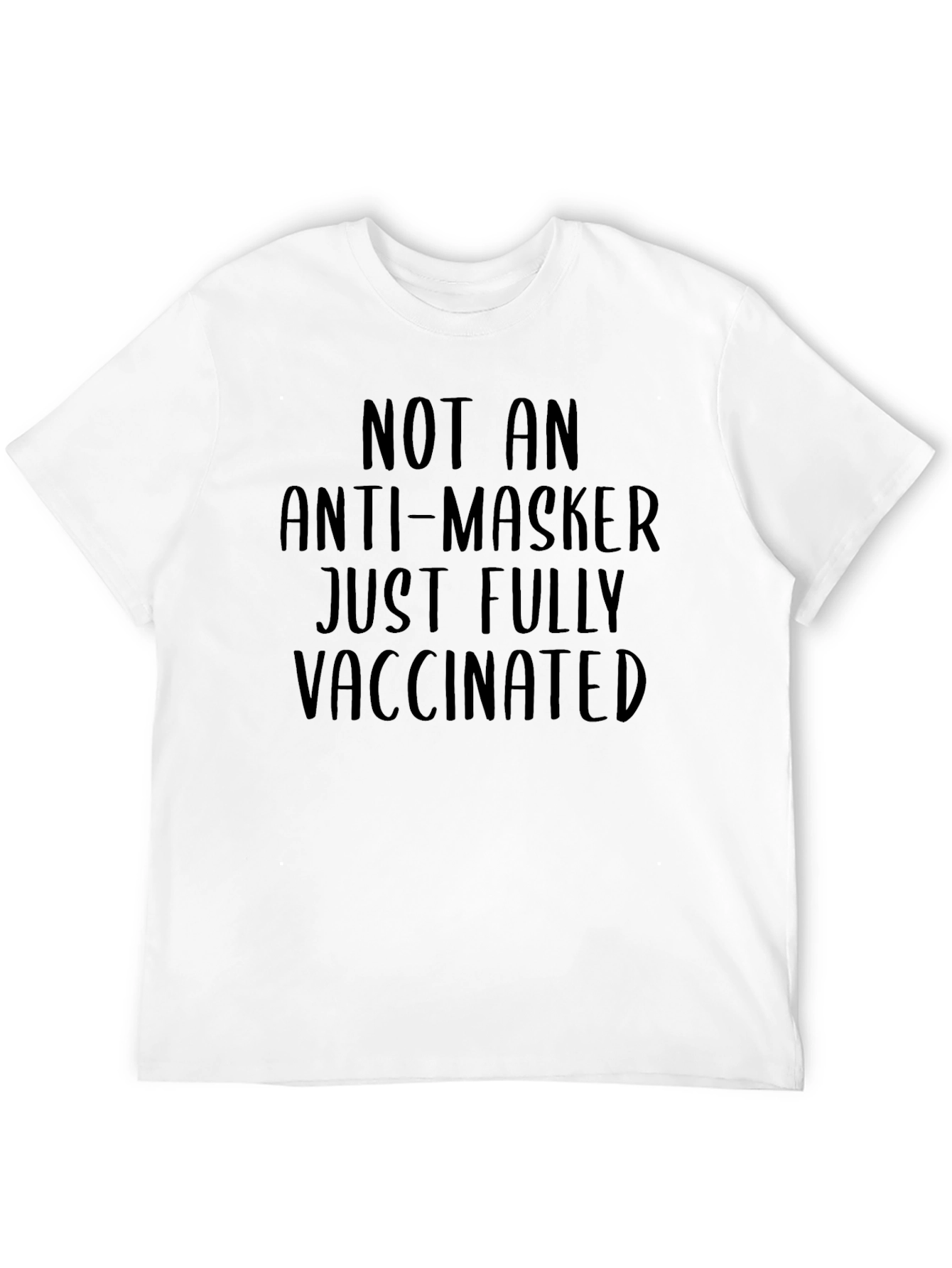 Vaccinated Black Graphic Tee