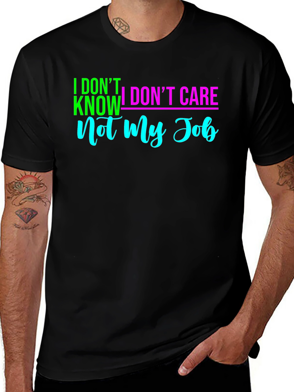 Funny Sarcastic Mens T-Shirt - Not My Job