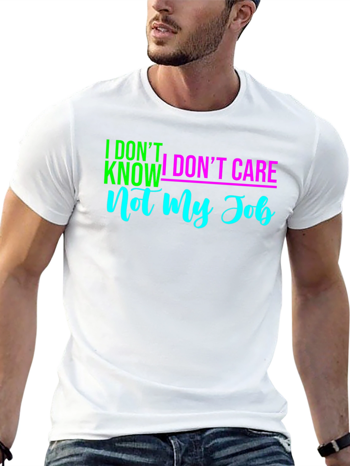 Funny Sarcastic Mens T-Shirt - Not My Job