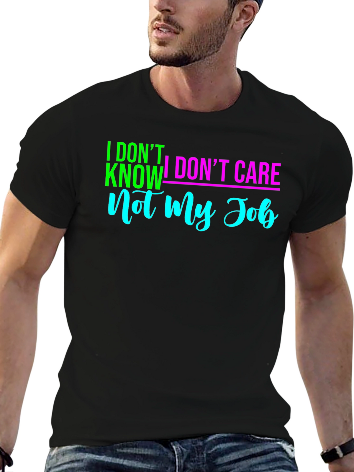 Funny Sarcastic Mens T-Shirt - Not My Job