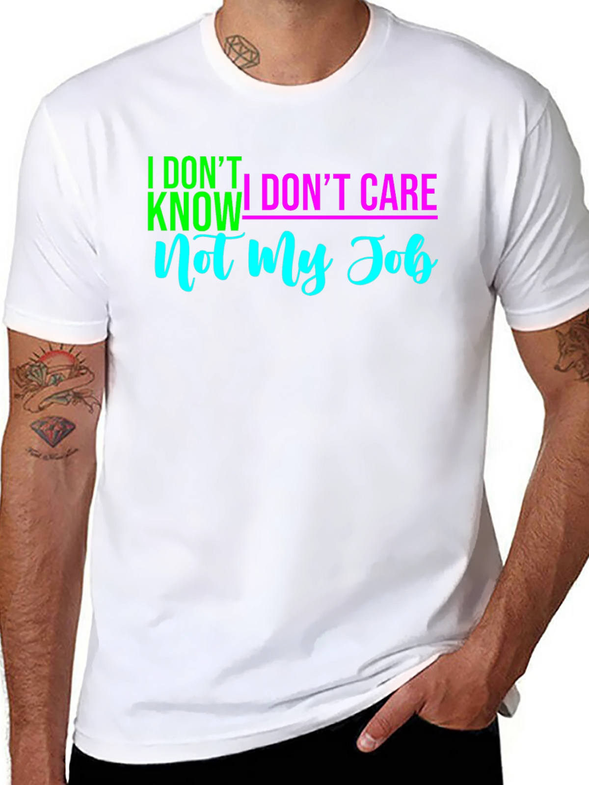 Funny Sarcastic Mens T-Shirt - Not My Job