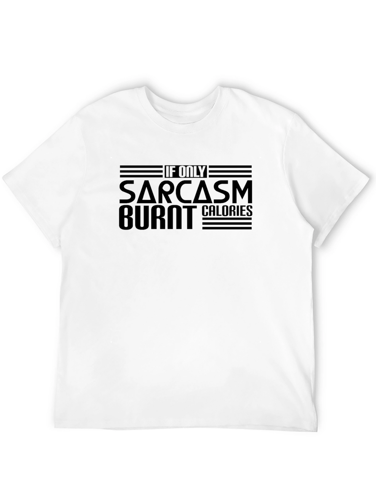 Sarcasm Burns Calories Graphic Tee - Black