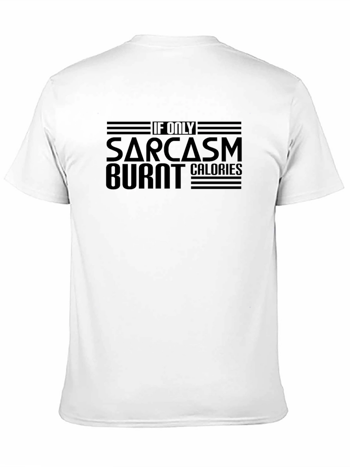 Sarcasm Burns Calories Graphic Tee - Black