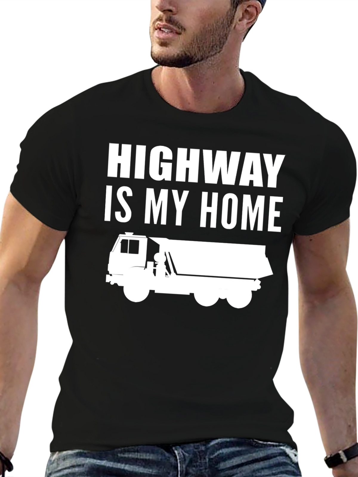 Highway is My Home Trucker T-Shirt
