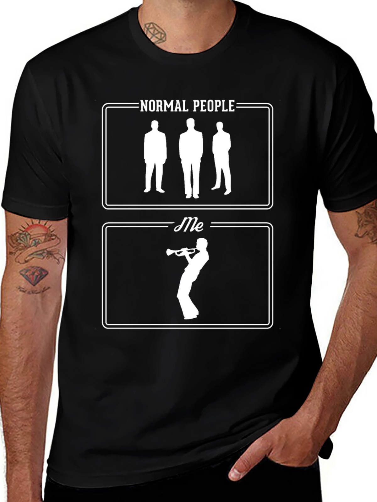 Normal People vs. Me Trumpet T-Shirt