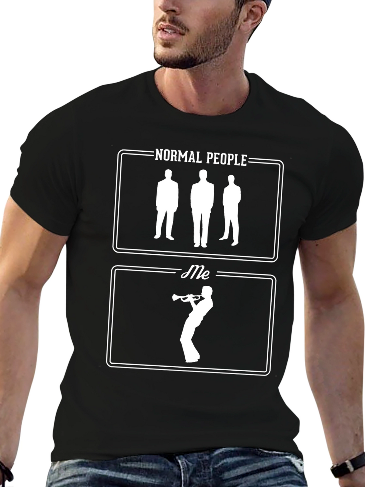 Normal People vs. Me Trumpet T-Shirt