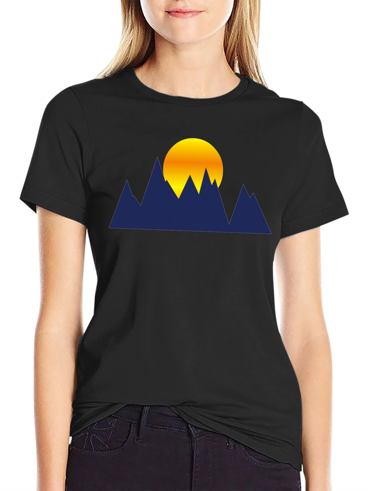 Mountain Sunset Graphic T-Shirt - Soft Cotton Blend