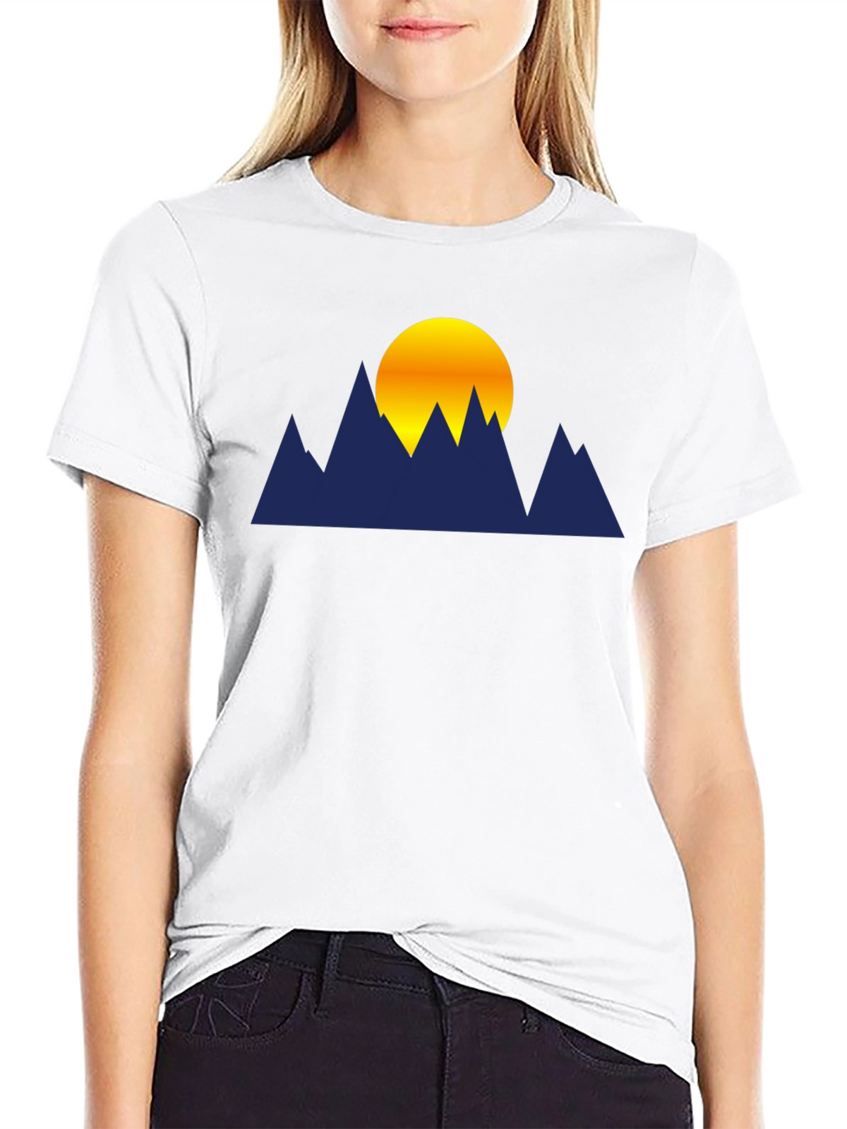 Mountain Sunset Graphic T-Shirt - Soft Cotton Blend