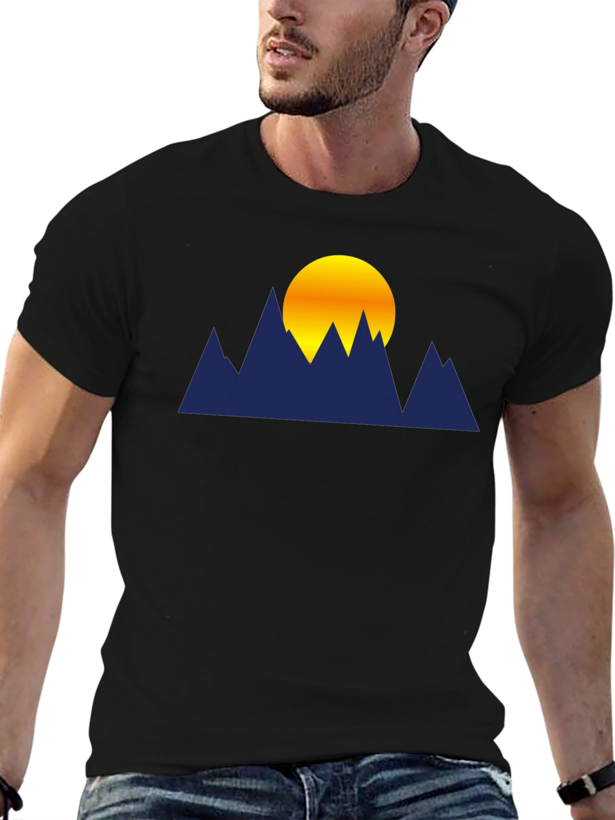 Mountain Sunset Graphic T-Shirt - Soft Cotton Blend