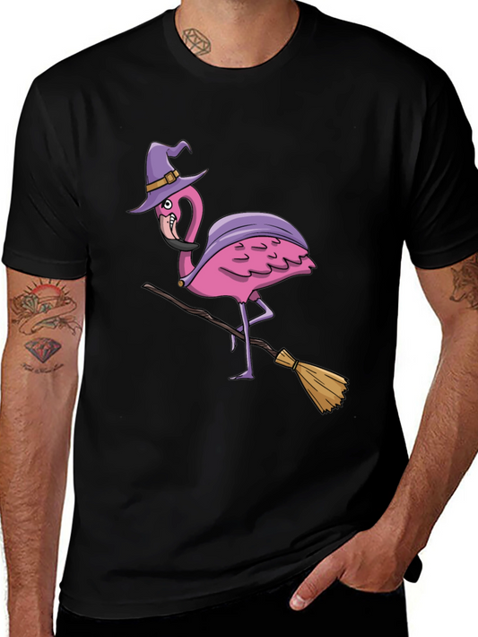 Witch Flamingo Graphic Tee