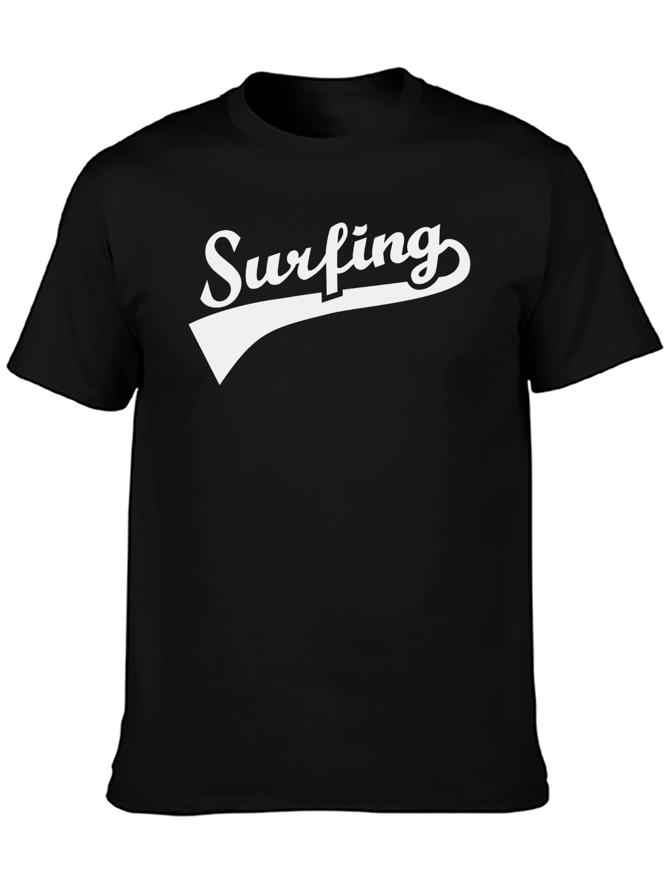 Surfing Graphic Tee - Classic Black T-Shirt