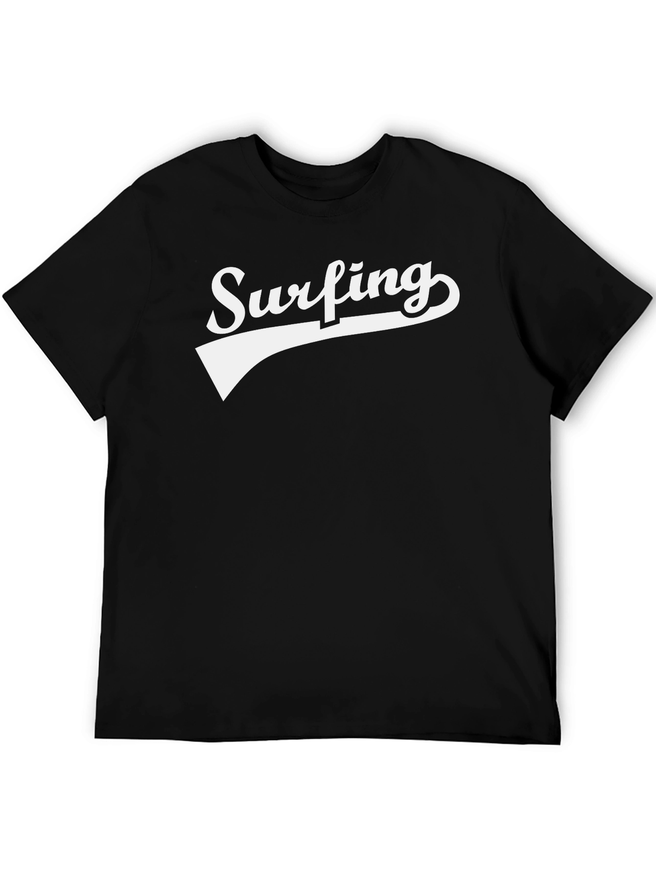 Surfing Graphic Tee - Classic Black T-Shirt