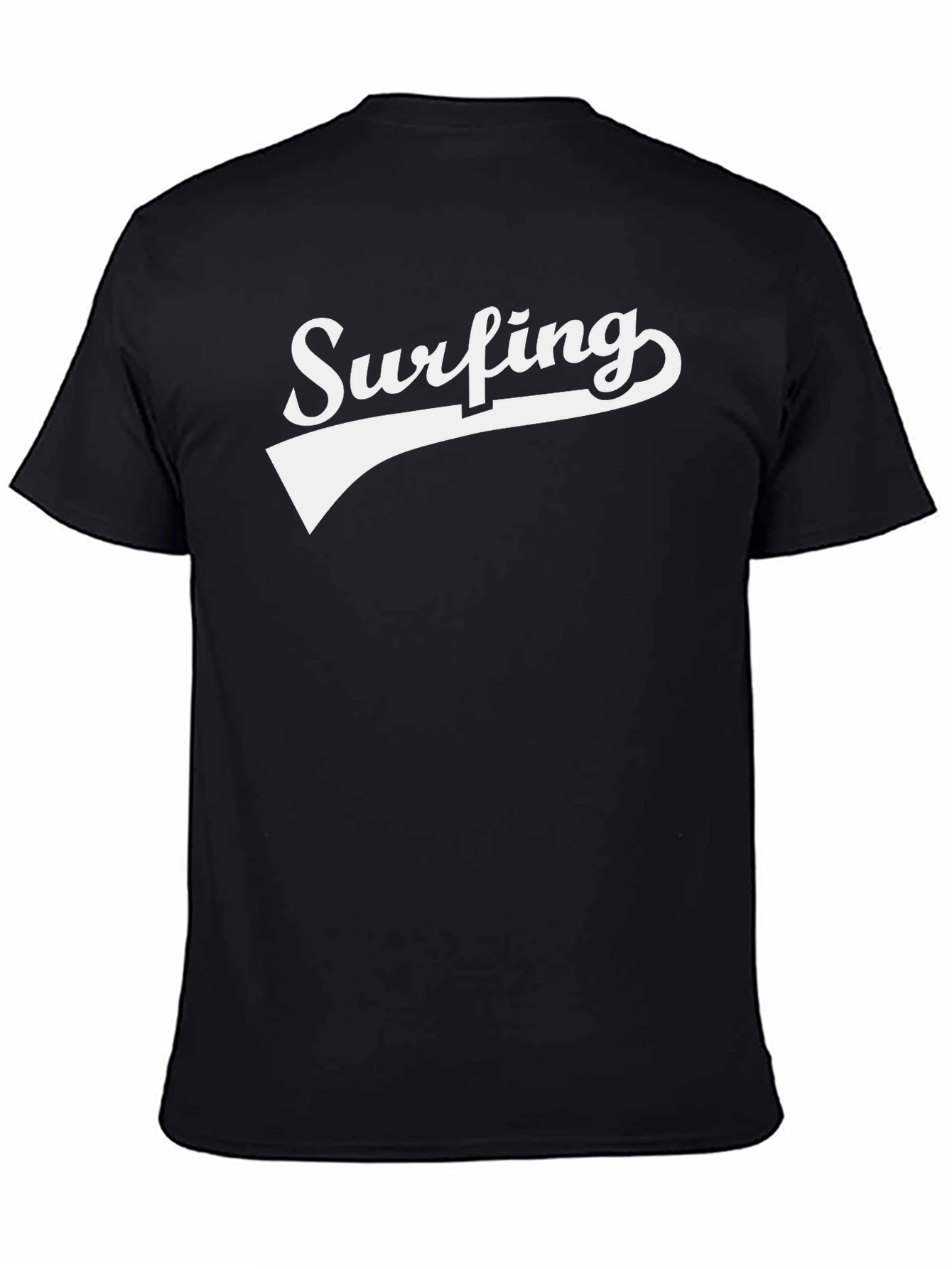 Surfing Graphic Tee - Classic Black T-Shirt
