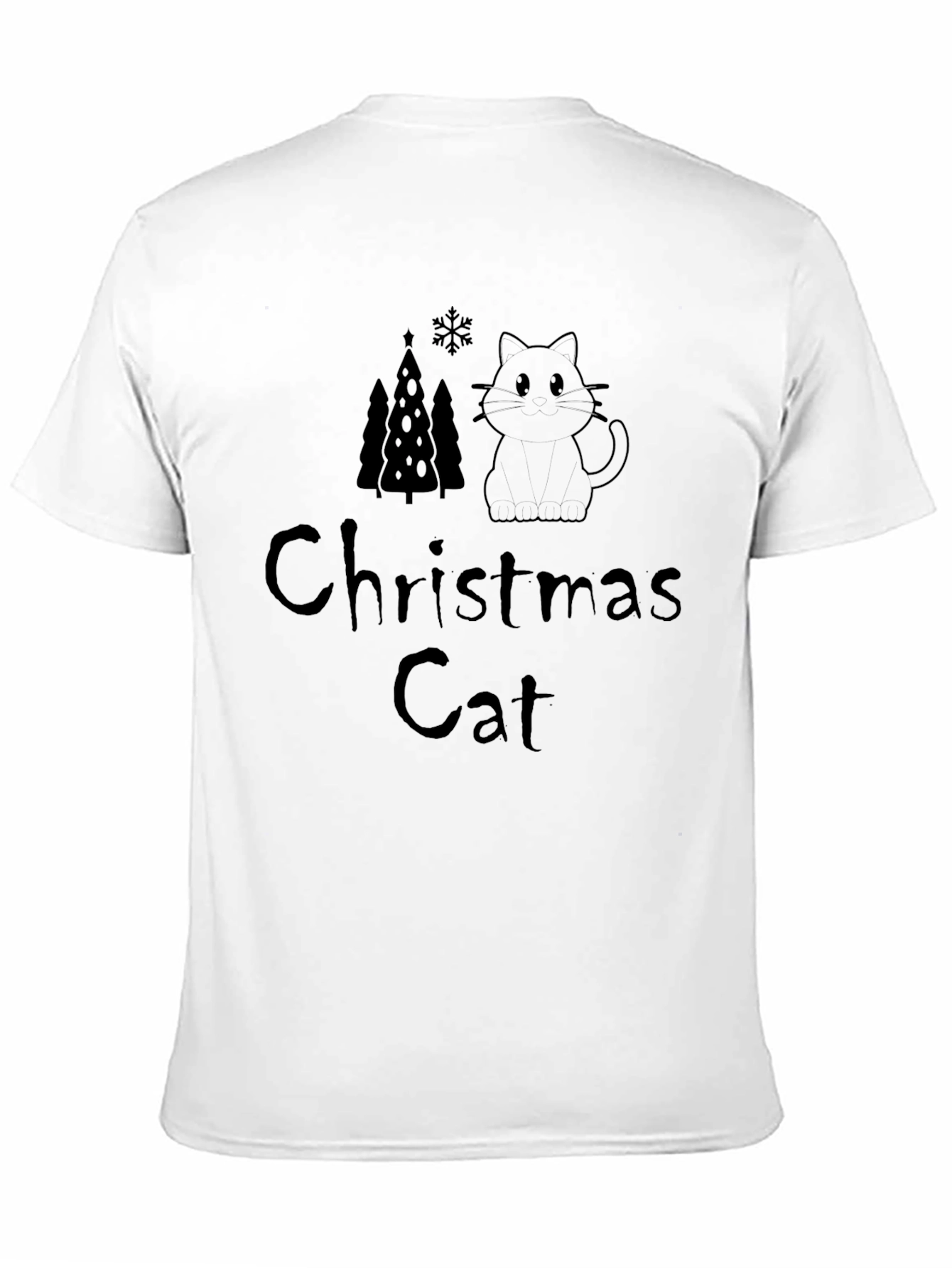 Christmas Cat T-Shirt - Festive & Fun Design