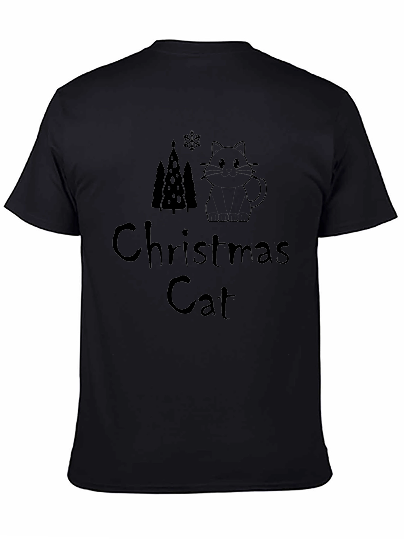 Christmas Cat T-Shirt - Festive & Fun Design