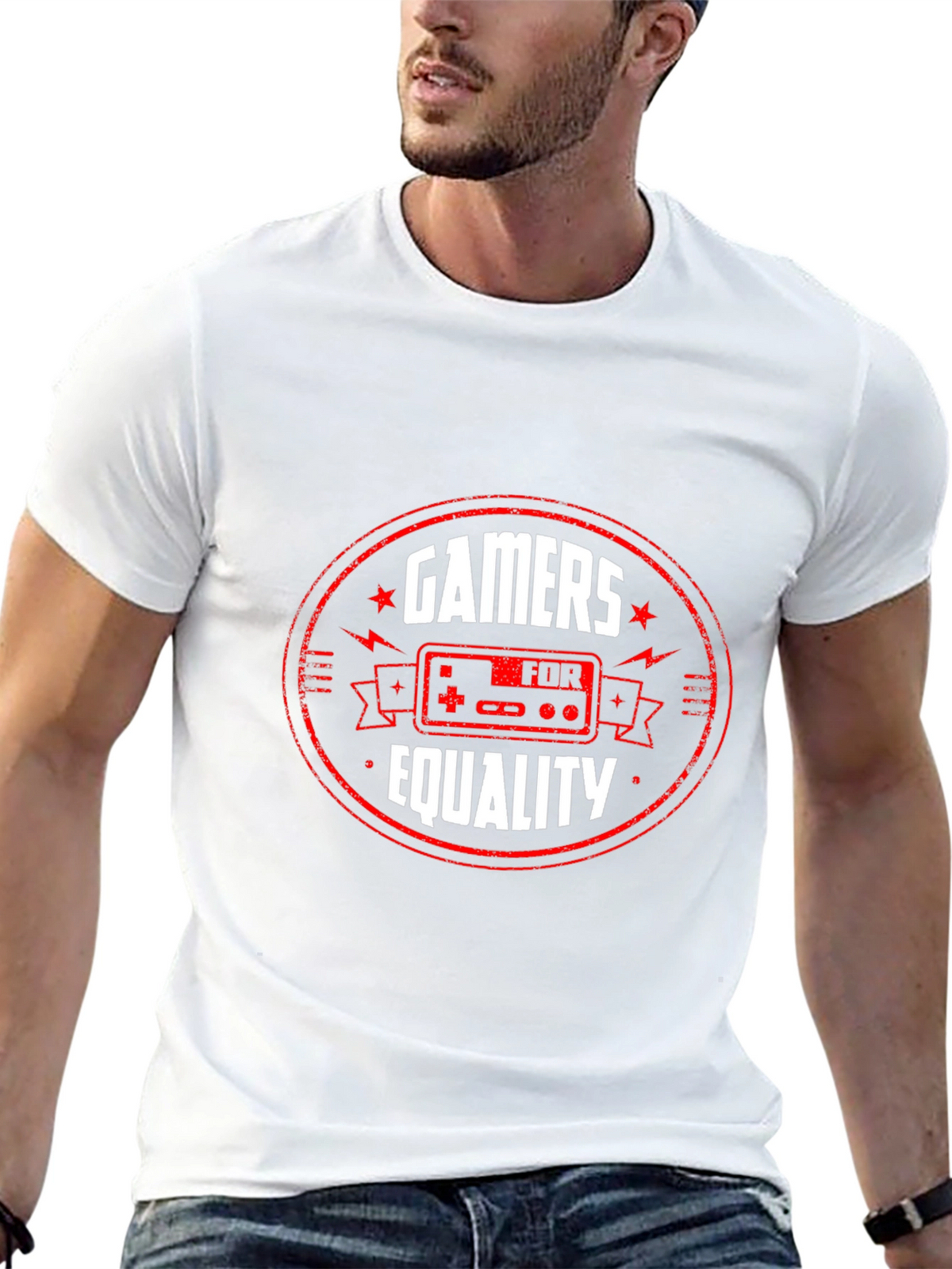 Gamers For Equality Graphic T-Shirt - Black