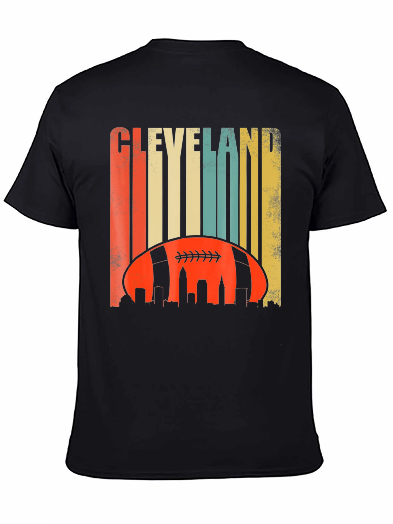 Cleveland Football Skyline Graphic Tee