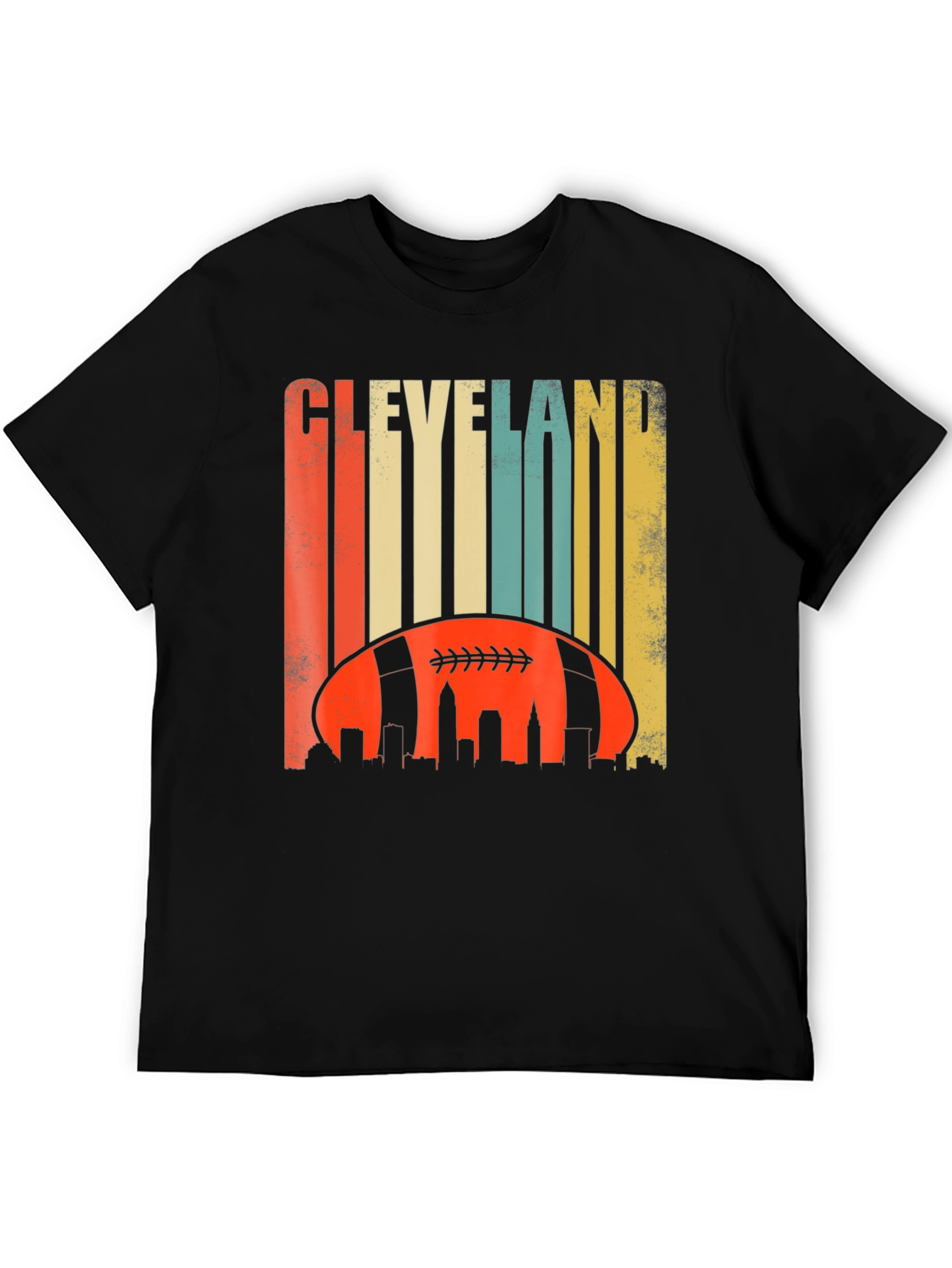Cleveland Football Skyline Graphic Tee