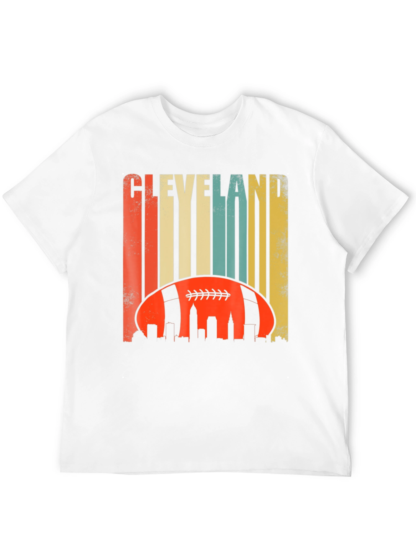 Cleveland Football Skyline Graphic Tee