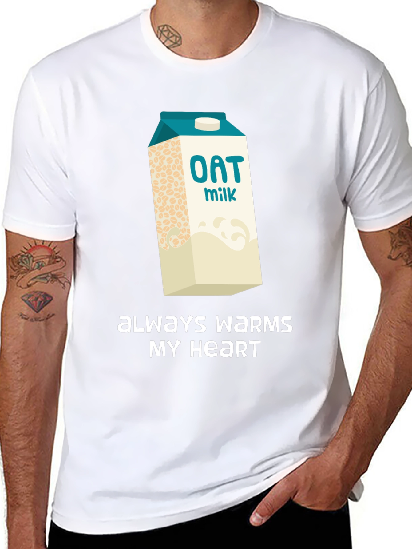 Oat Milk Lover T-Shirt - Always Warms My Heart