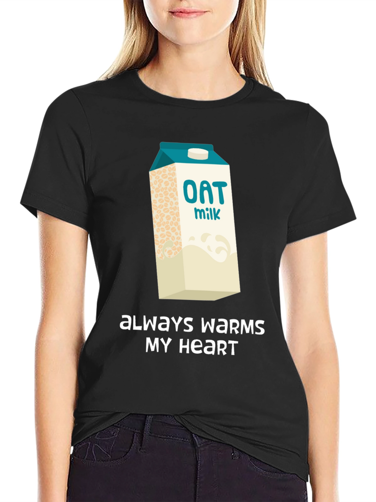 Oat Milk Lover T-Shirt - Always Warms My Heart
