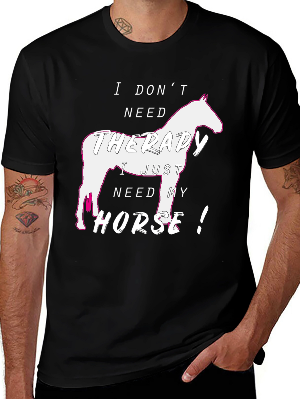 Horse Therapy T-Shirt - Animal Lover Tee
