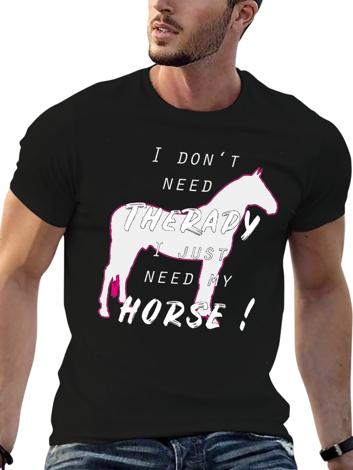 Horse Therapy T-Shirt - Animal Lover Tee