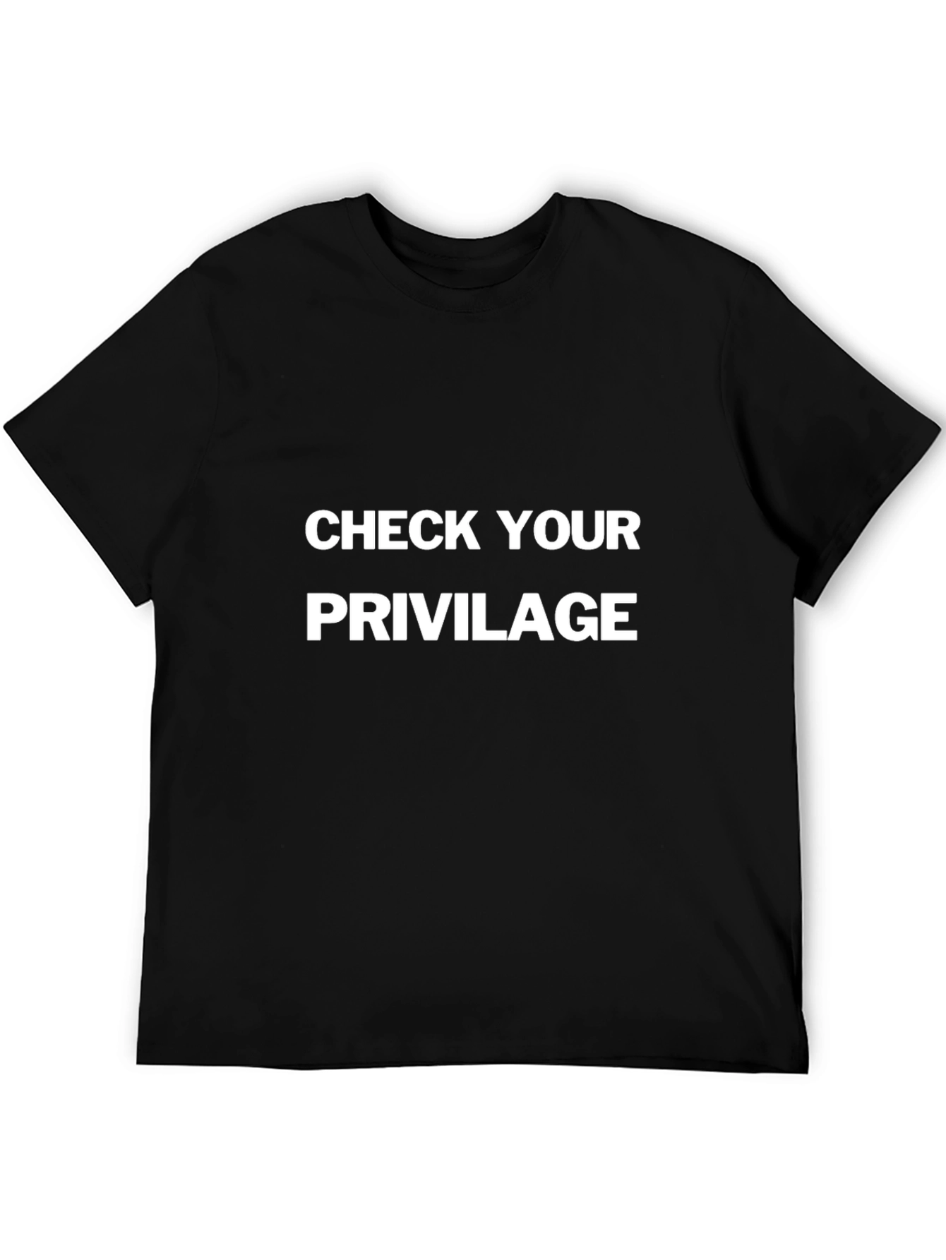 Check Your Privilege Graphic Tee - Black