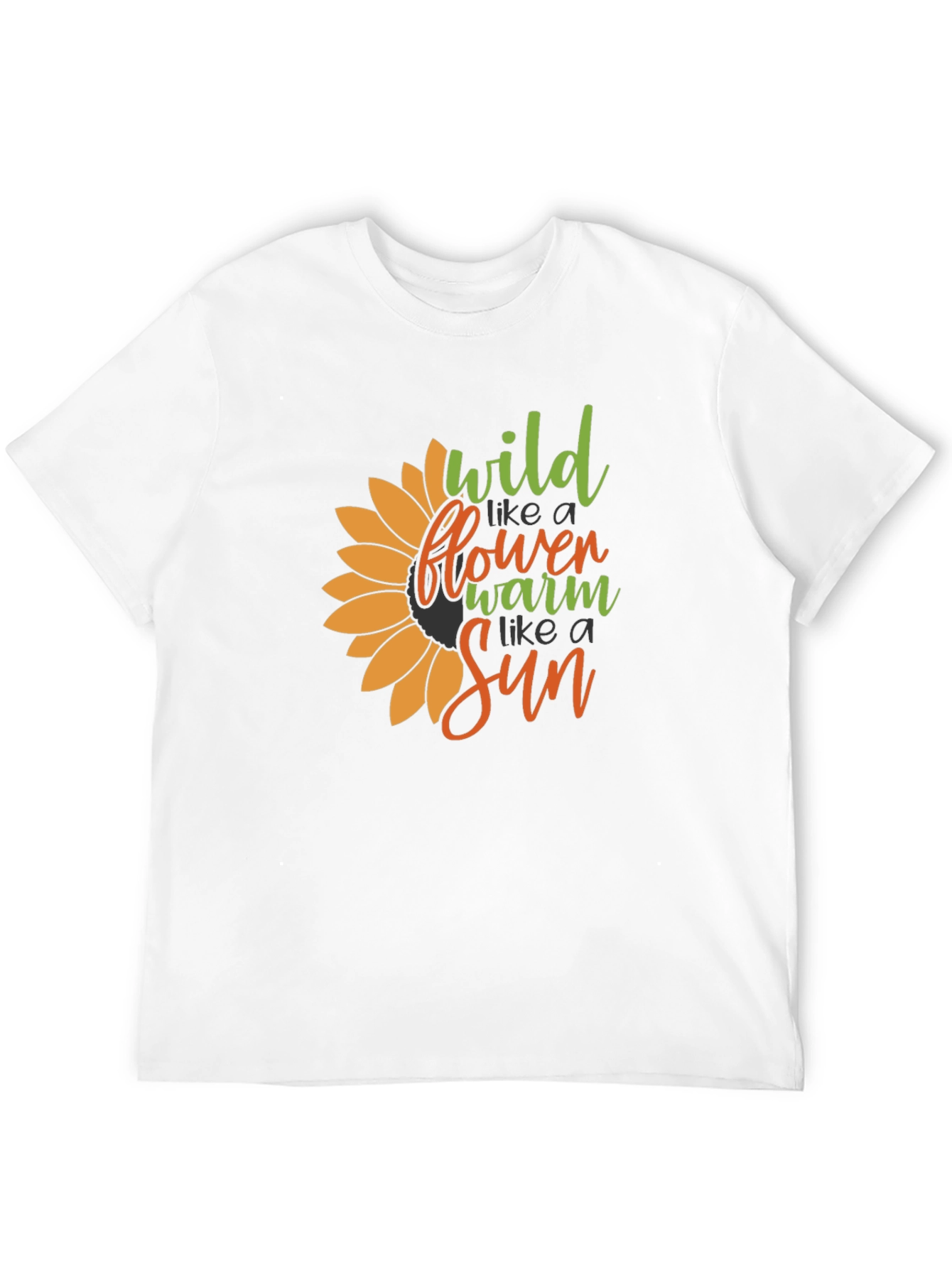 Wildflower Sun Graphic Tee - Black