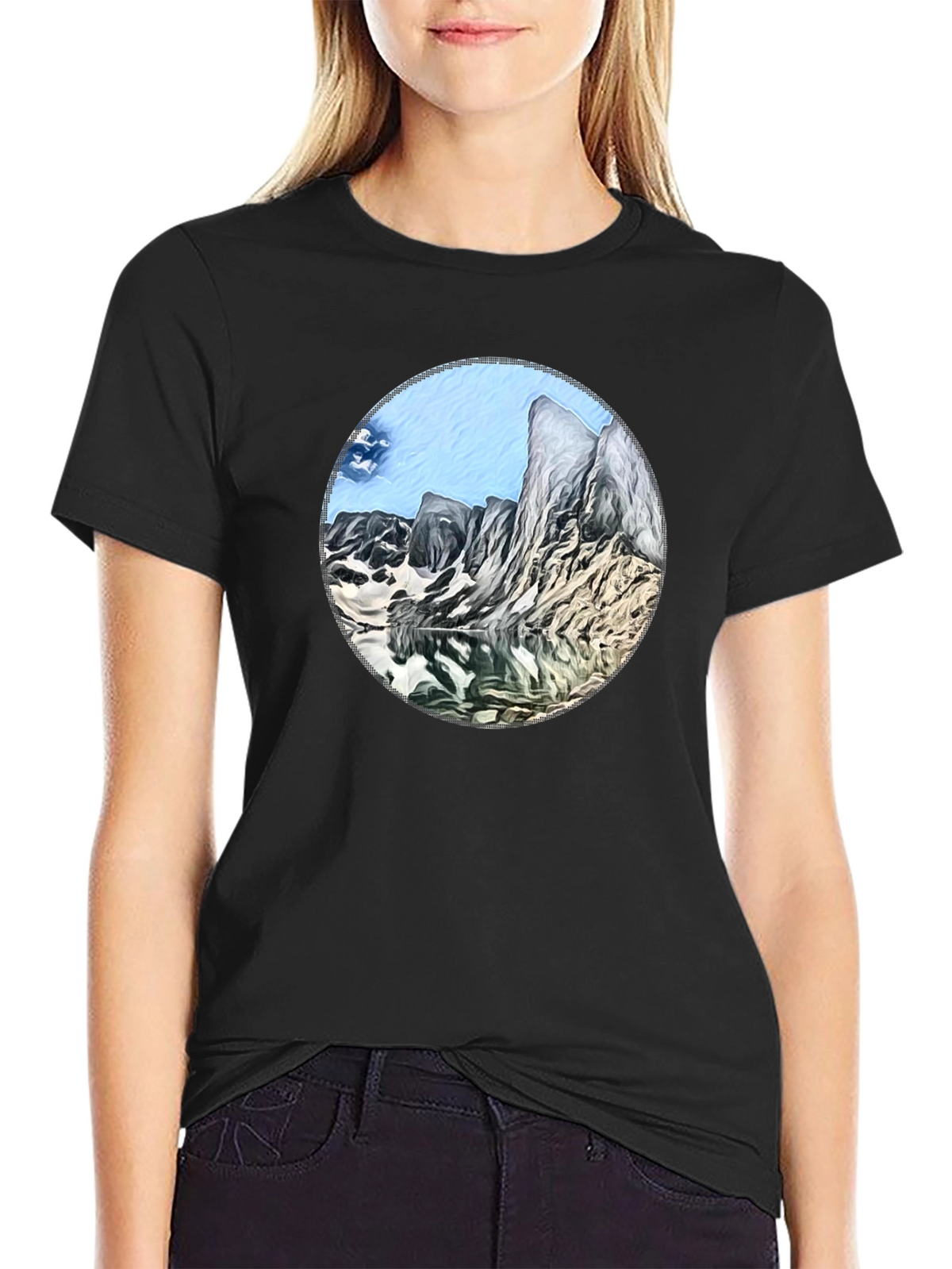 Mountain Lake Graphic T-Shirt