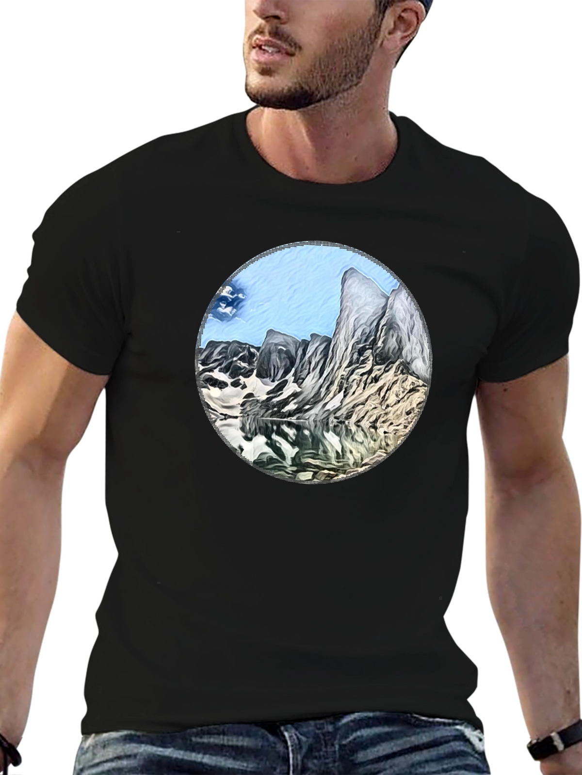 Mountain Lake Graphic T-Shirt