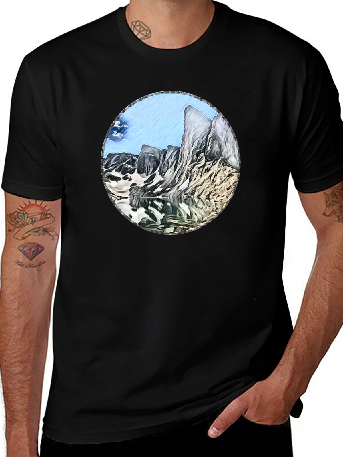 Mountain Lake Graphic T-Shirt