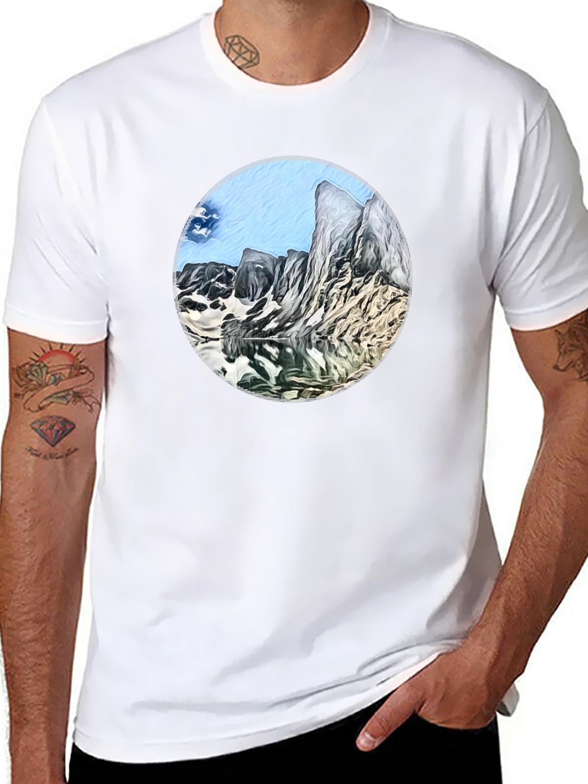 Mountain Lake Graphic T-Shirt